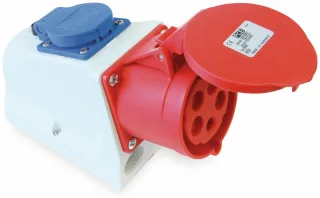 PCE CEE-Wandsteckdose Steckdose, 5-polig, 16 A, 230/400 V, IP44