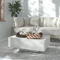 furnicato Couchtisch Moderner Betongrau 85 x 55 x 31 cm (1-St), Stabiler Kaffeetisch als Beistelltisch für dein Wohnzimmer