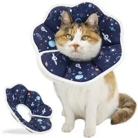 Ledander Schutzkragen Halskrause Katze,Einstellbarer Halskrause Katze Halsband, für Welpen, Kleine Hunde und Katzen