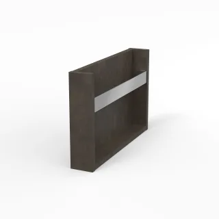 Sanipa Konsolenplatte vertikal mit Handtuchhalter, WT8002J Lava-Soft 340,0x85,0x520,0 WT8002J