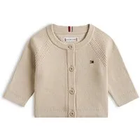 Tommy Hilfiger Strickjacke ESSENTIAL REGULAR CARDIGAN LS Baby bis 2 Jahre mit Logostickerei