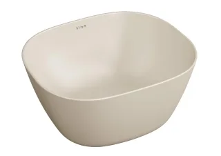 VitrA Plural Aufsatzschale hoch rechteckig 45 x 38 x 22 cm Sanitärkeramik Sandbeige,7811B422-0016 7811B422-0016