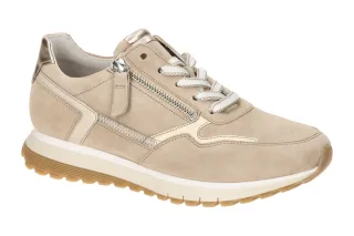 Gabor 86.378.33 Beige Oak/Puder Damen Halbschuhe Sneaker Comfort H-Weite