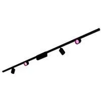 Perifo Basis-Set für die Decke (gerade, 4 Spots), Leuchte schwarz