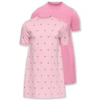 KIDS ONLY Nachthemd KMGRILA 2-P SS NIGHTWEAR DRESS JRS (Packung, 2-tlg)