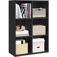 Woltu Bücherregal, 1-tlg., mit 6 Fächern, Würfelregal Standregal, 29x89x59,6 cm