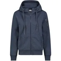 SUBLEVEL Trainingsjacke Weiche Kapuzen Sweatjacke mit Reißverschluss und Print Sweat