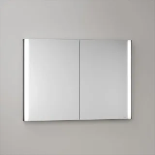 KEUCO Royal Atlas LED Spiegelschrank 100 x 71 x 11,5 cm mit 2 Türen, Unterputz 211201450090