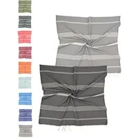 furora HOLIDAY Saunatuch Strandtuch Hamamtuch: groß 100x200 cm Saunatuch, Strandhandtuch dünn, Strandtuch Saunatuch aus 100% Baumwolle Strandtuch Set