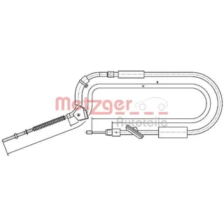 Metzger Handbremsseil vorne Mercedes A-Klasse W169