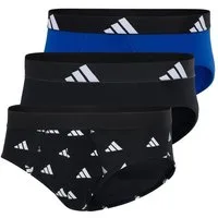 adidas Sportswear Slip Active Flex Cotton (3er Pack) elastisch, Logo-Bund, scheuerfreies Tragegefühl, ohne Eingriff