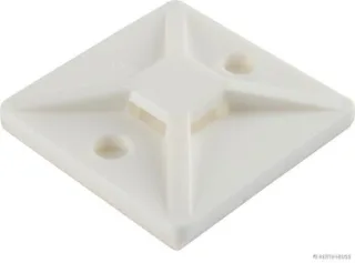 HERTH&BUSS Befestigungssockel, Kabelbinder, mit Klebefolie, 28 x 28 mm, 10 Stück - 50265714066