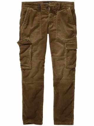 Mey & Edlich Herren Cord-Cargo Grips Braun 98 % Baumwolle, 2 % Elasthan