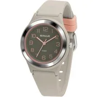 SINAR Quarzuhr XB-48 Jugend Armbanduhr Sportuhr Silikonband, analog sportlich modern Geschenkidee Jugend Ø 36 mm