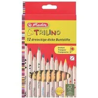 Herlitz Buntstift Trilino, (12-tlg), mit Jumbo-Dreikantform