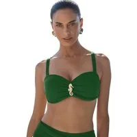 Love & Roses Triangel-Bikini-Top Love & Roses Bikinioberteil, Seepferdchen-Besatz (1-St)