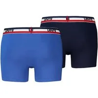 Levi's® Boxershorts LEVIS MEN REPEAT SPW LOGO BOXER BRIEF (2er Pack) ohne Eingriff, elastischer Logobund, Baumwoll-Mix