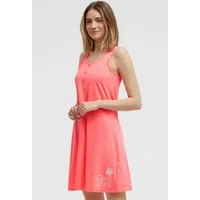 SOCCX Trägerkleid mit abgerundetem Saum