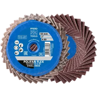 PFERD TOOLS COMBIDISC Korund Mini-POLIFAN CD Ø 50mm A60 für universelle Anwendungen - 42719801