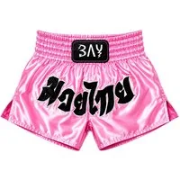 BAY-Sports Shorts Big Size Thaiboxhose Muay Thai Hose Thaiboxen kurz Kickboxen (Stück) Übergröße, kurze Kickboxhose, Damen und Herren