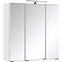 welltime Spiegelschrank Trento, verschiedene Ausführungen und Farben Breite 60 cm, mit 3D-Effekt, Spiegeltüren, Inklusive LED-Beleuchtung