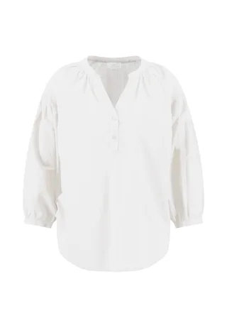 FYNCH-HATTON - BLOUSE RUFFEL CHAMBRAY milk - Gr. - 40