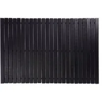 Sanixa Duscheinlage Duscheinlage Bambus Schwarz 40 x 60 cm, B: 40 cm, L: 60 cm, 1-tlg., Rutschfest Antirutschmatte Dusche Badezimmer, Duschmatte Holz Duschwannenmatte