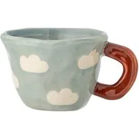 Bloomingville Tasse Bloomingville Nini Tasse, Blau, Steingut, 100 ml, Steingut