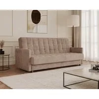 MOEBLO Schlafsofa TINA, 3-Sitzer Schlafsofa mit Bettkasten, Click-Clack-Funktion, Bonellfederung und Lincoln-Cordstoff, Couch Polstermöbel Sitzmöbel Wohnzimmermöbel, (BxHxT): 211 x 90 x 97 cm