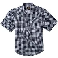 Lavecchia Kurzarmhemd Lavecchia Herren Kurzarmhemd HKA19 (Jeansblau/Weiß, 7XL) Herrenhemd im trendigen Karo-Look