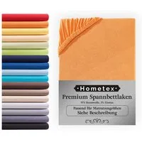Hometex Premium Textiles Spannbettlaken Premium Boxspringbett Spannbetttuch ideal für Wasserbett und Matratzen, Jersey, Gummizug: Rundumgummizug, Spannbettlaken Premium Qualität 190 g/m², Gekämmte Baumwolle