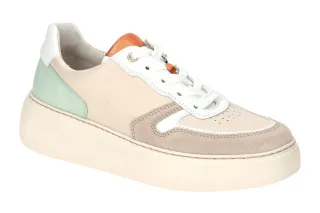 Gabor 66.485.62 Damen Halbschuhe Beige Puder Pistaz Orange Fu?bett OptiFit