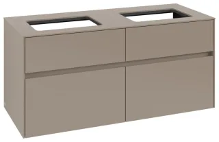 Villeroy & Boch Waschtischunterschrank Collaro C11500 1200x548x500mm 4 Ausz. für 2 Waschtisch Taupe C11500VM
