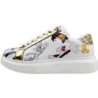 DOGO Verona Low-Top Sneaker Looney Tunes Chasing Tunes Damen Sneaker Sneaker Handgefertigt