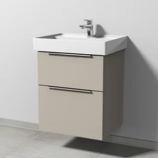 Sanipa 3way Waschtischunterbau zu Villeroy & Boch Collaro Waschtisch mit 2 Auszügen, Kaschmir-Matt UP8331U