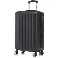 YONSLY Hartschalen-Trolley Reisekoffer, Rollkoffer Handgepäck,Zahlenschloss, 4 Rollen, Weichem Gummigriff Robuster ABS-Koffer für Langstreckenreisen