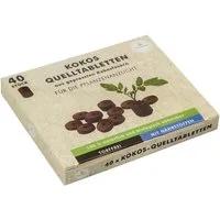 yayago Blumenerde Kokoserde Torffreie Quelltabletten Pflanzenanzucht Anzucht Tabs, mit NPK-Dünger, (40-St)