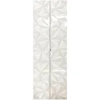 Home affaire Aktenschrank Prisma, Breite 63 cm, Höhe 184 cm, 2 Türen (3 Einlegeböden) Büroschrank, Mehrzweckschrank, Front mit Siebdruck