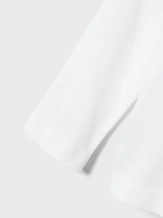 NAME IT - NMMVOBBO LS NREG TOP NOOS Bright White - Gr. - 98