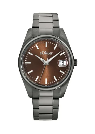 s.Oliver - Uhren braun/grau/silber - Gr. - 22