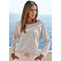 LASCANA Sweatshirt Langarmshirt in locker sitzendem Schnitt, Loungewear