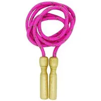 GICO Springseil GICO Springseil aus Holz, buntes Seil, 250 cm 3003 pink