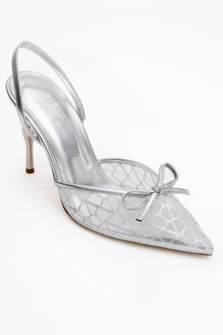 Peony Mesh Schleife Spitzer Zehenbereich Pumps (Damen)