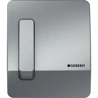 Geberit Urinal-Steuerung mit pneumatischer Spülauslösung Betätigungsplatte Highline chrom, 115558001 115558001