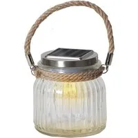 STAR TRADING LED Solarleuchte Jamjar, Solar-Tischdeko, Tischleuchte Jamjar Outdoor