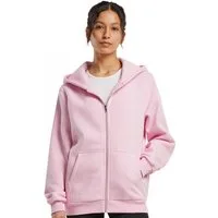 Build Your Brand Kapuzensweatjacke Damen Fluffy Zip Hoody Kapuzenjacke