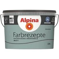 Alpina Wand- und Deckenfarbe Farbrezepte 2,5 L Gletscherblau Frisches Graublau