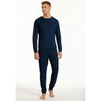 uncover by SCHIESSER Schlafanzug Uncover Nightwear (2 tlg) Langarm, Rundhals-Ausschnitt, Single Jersey-Qualität, weich