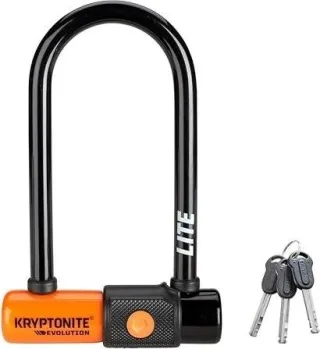 Kryptonite Evolution Lite Mini-6 Bügelschloss orange/schwarz