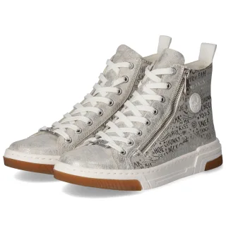 Rieker High Sneaker  Silber - Gr. 36 -  Textil